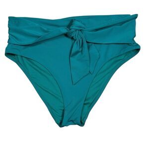 Victoria’s Secret Swim Teal Blue High Waist Tummy Control Bikini Bottom